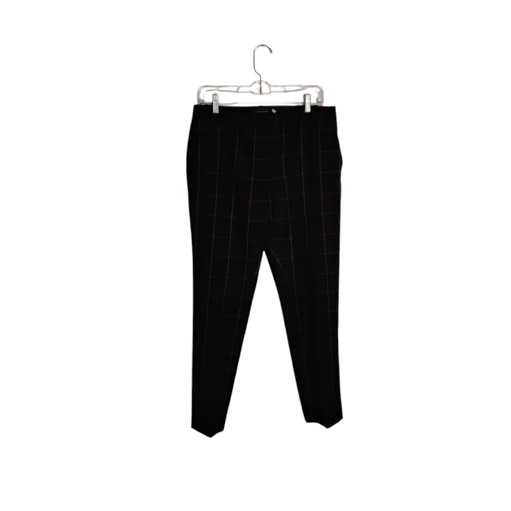 Tommy Hilfiger Women's Navy, Red,Gold Window-Pane Pant. Size 6 NWOT